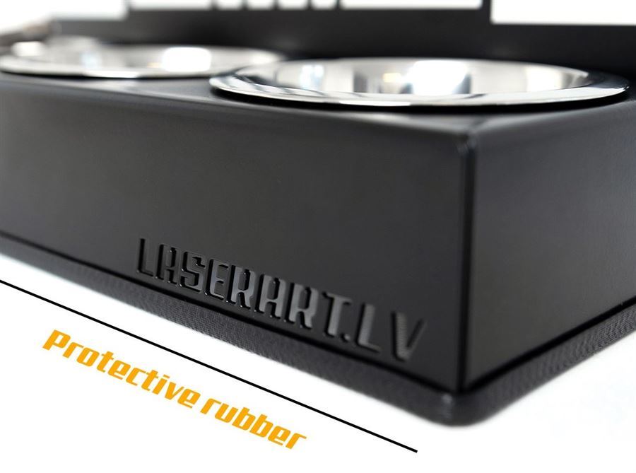 2-Bowl Dog Feeder, Fox Terriers (Smooth) Dog breed, Raised Feeding Station