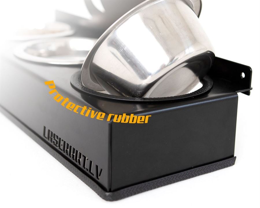 2-Bowl Dog Feeder, St. Bernards Dog breed, Raised Feeding Station